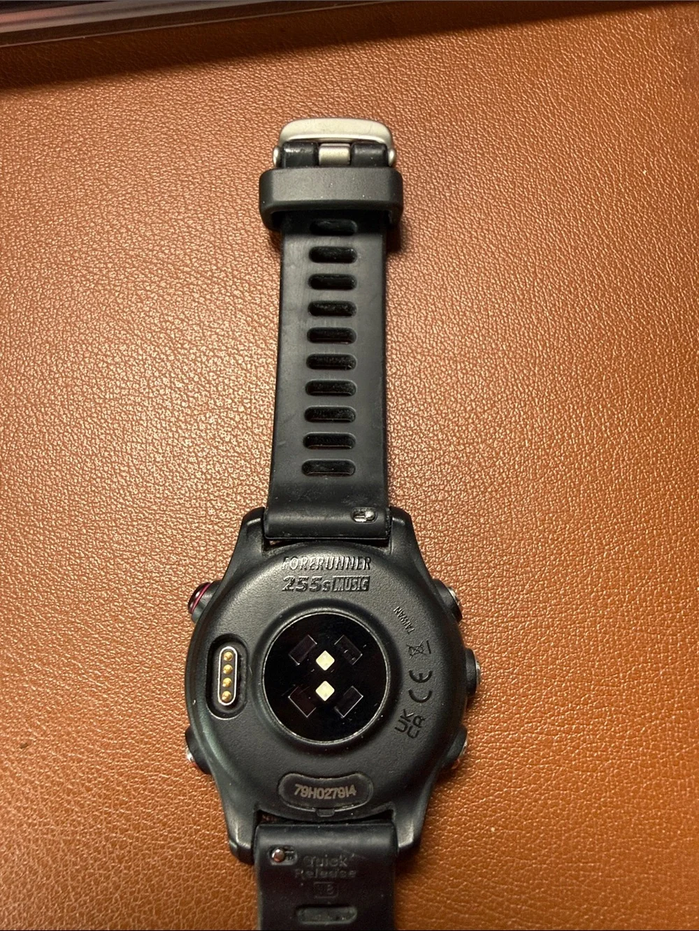 garmin Black Fitness GPS Watch with Textured Strap
